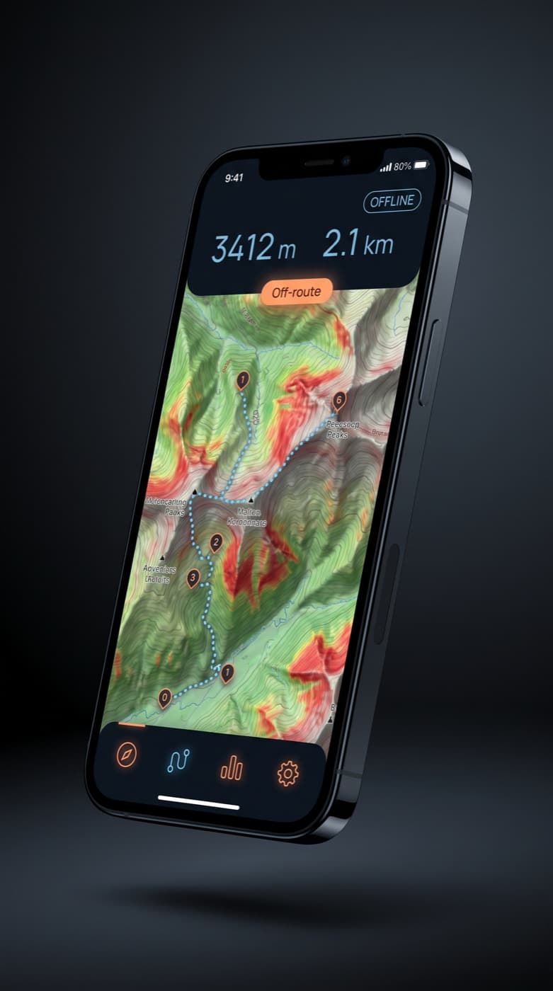 Turn-by-turn navigation HUD